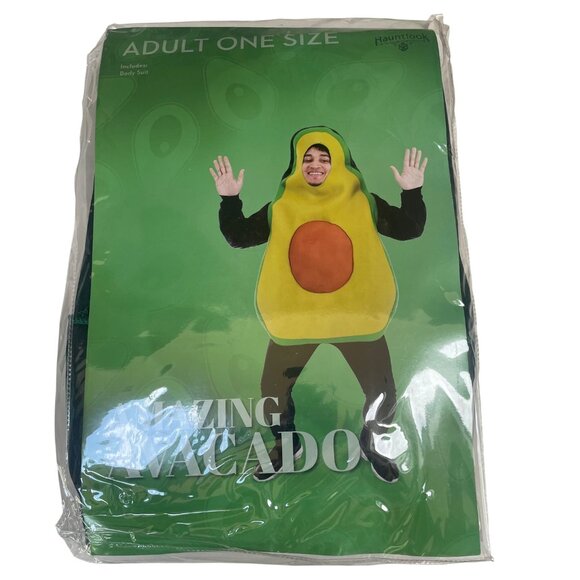 Hauntlook Amazing Avocado Adult Unisex Halloween Costume ONE SIZE - Picture 2 of 5